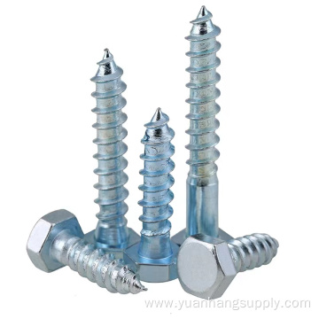 304 Metal Half Thread Hex Lag Screws